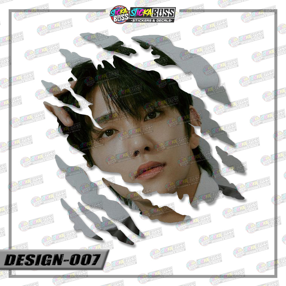 Seventeen | SCRATCH STICKER【VINYL PRINTED】( LAMINATED / WATERPROOF )【Stickaboss】