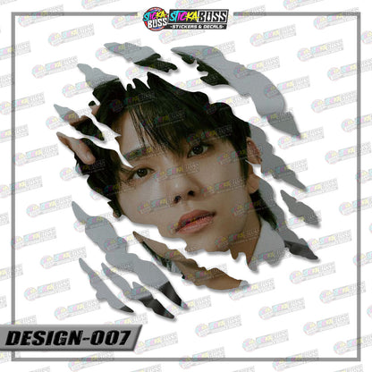 Seventeen | SCRATCH STICKER【VINYL PRINTED】( LAMINATED / WATERPROOF )【Stickaboss】