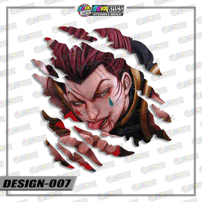 HUNTER X HUNTER | ANIME SCRATCH STICKER【VINYL PRINTED】( LAMINATED / WATERPROOF )【Stickaboss】