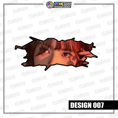KPOP-TWICE | CRACK PEEKERS  ( ANIME VINYL STICKER DECALS )【Stickaboss】