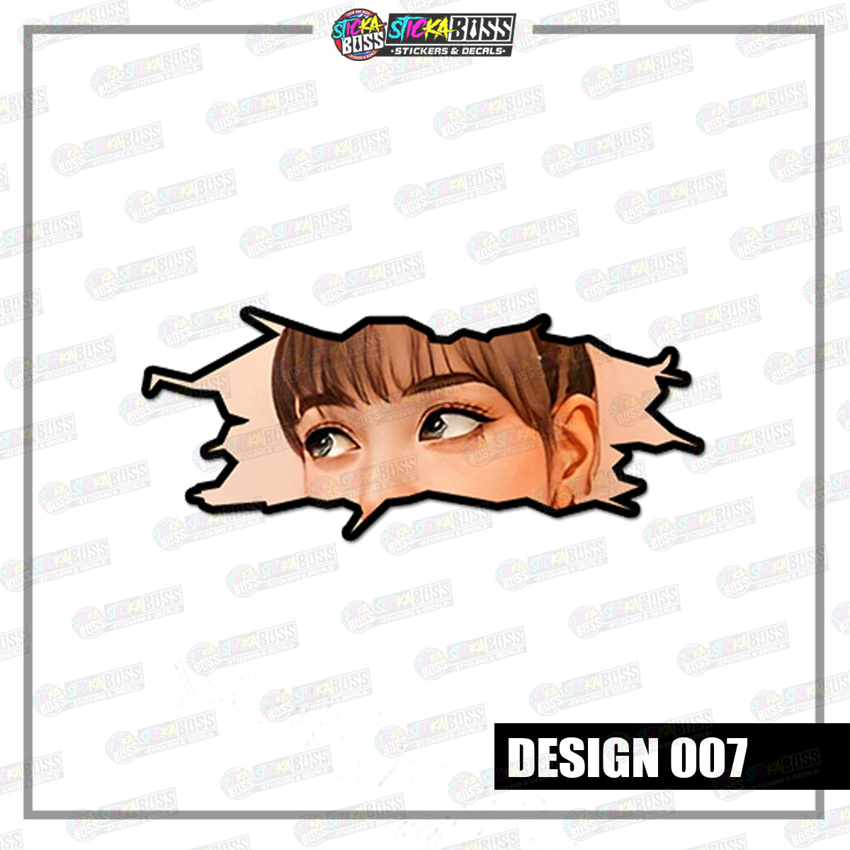 KPOP- BLACKPINK | CRACK PEEKERS  ( ANIME VINYL STICKER DECALS )【Stickaboss】