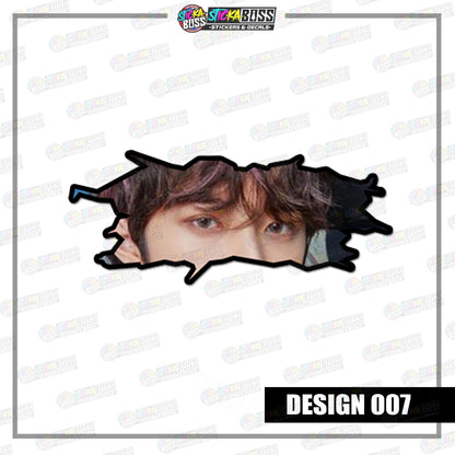 KPOP-TXT | CRACK PEEKERS  ( ANIME VINYL STICKER DECALS )【Stickaboss】
