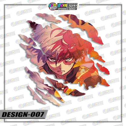 MY HERO ACADEMIA | ANIME SCRATCH STICKER【VINYL PRINTED】( LAMINATED / WATERPROOF )【Stickaboss】