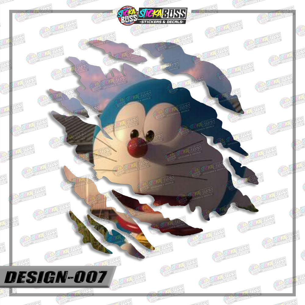 DORAEMON | ANIME SCRATCH STICKER【VINYL PRINTED】( LAMINATED / WATERPROOF )