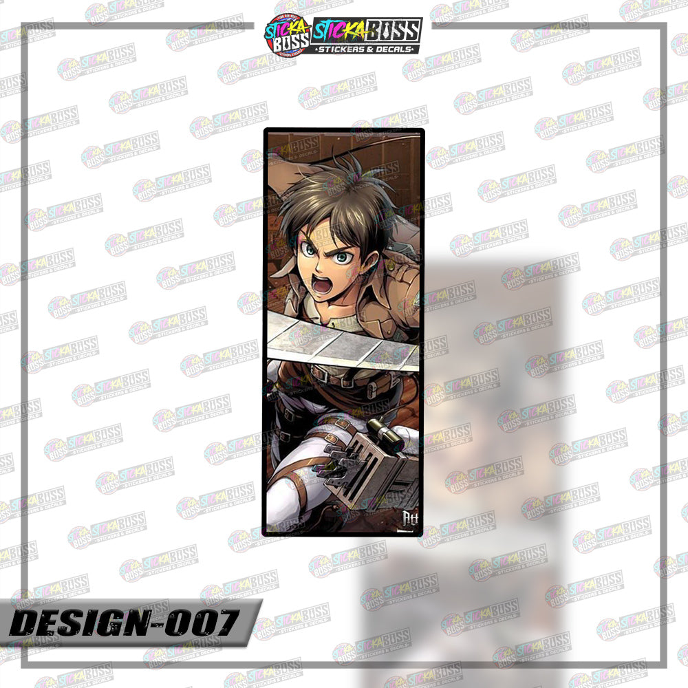 ATTACK ON TITAN | RECTANGLE SIZE  VINYL STICKER 【VINYL PRINTED】( LAMINATED / WATERPROOF )