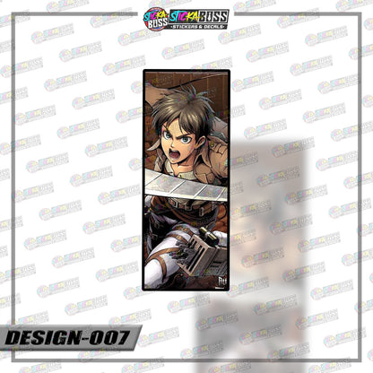 ATTACK ON TITAN | RECTANGLE SIZE  VINYL STICKER 【VINYL PRINTED】( LAMINATED / WATERPROOF )