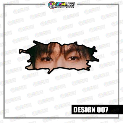 KPOP-STRAYKIDS | CRACK PEEKERS  ( ANIME VINYL STICKER DECALS )【Stickaboss】