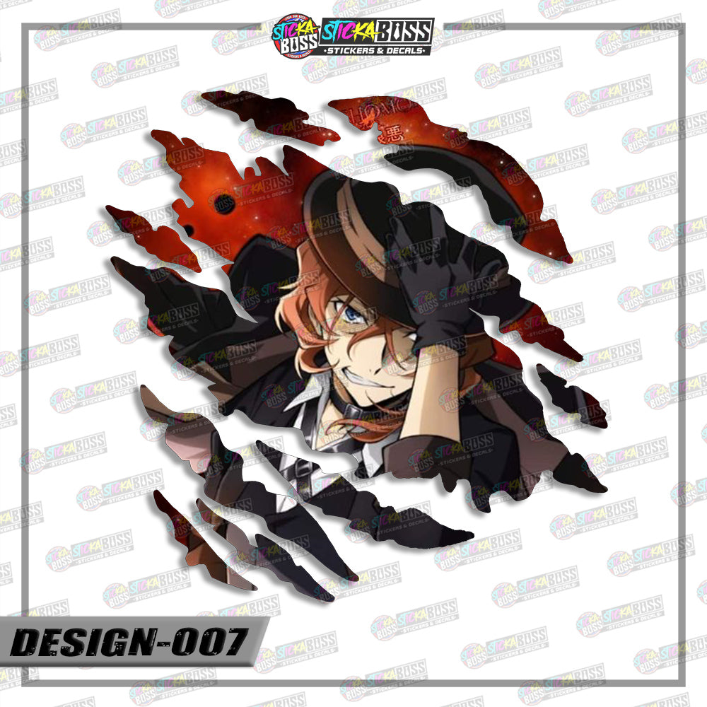 BONGOU STRAY DOGS | ANIME SCRATCH STICKER【VINYL PRINTED】( LAMINATED / WATERPROOF )【Stickaboss】 (Copy)