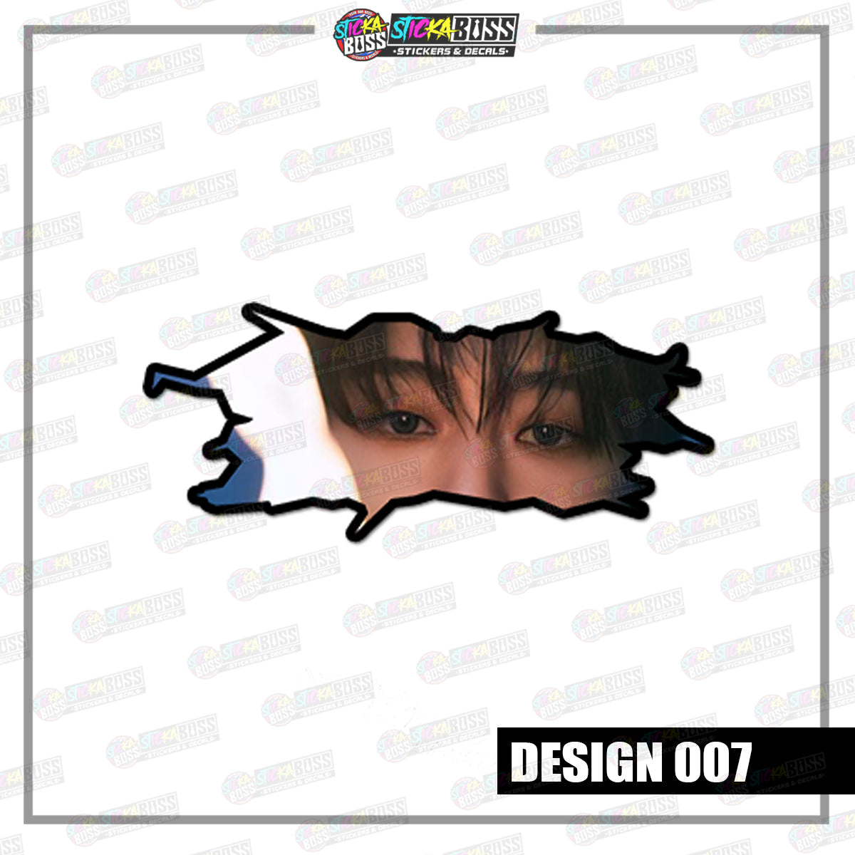 KPOP-SEVENTEEN | CRACK PEEKERS  ( ANIME VINYL STICKER DECALS )【Stickaboss】