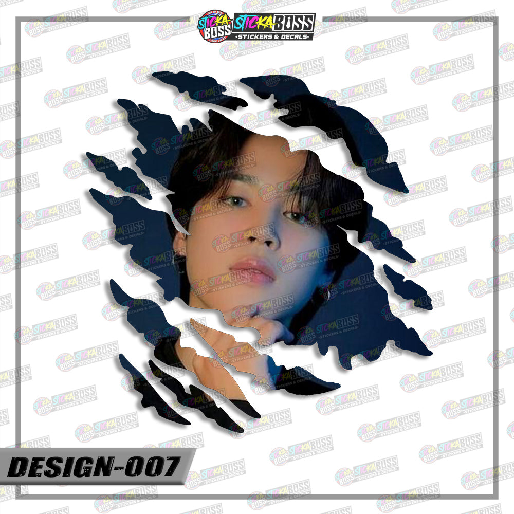 BTS | ANIME SCRATCH STICKER【VINYL PRINTED】( LAMINATED / WATERPROOF )【Stickaboss】 (Copy)