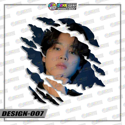 BTS | ANIME SCRATCH STICKER【VINYL PRINTED】( LAMINATED / WATERPROOF )【Stickaboss】 (Copy)