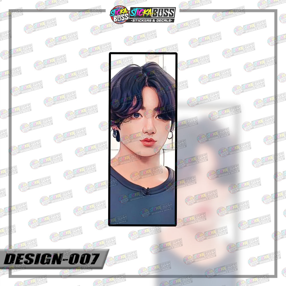 KPOP-BTS | RECTANGLE SIZE  VINYL STICKER 【VINYL PRINTED】( LAMINATED / WATERPROOF )