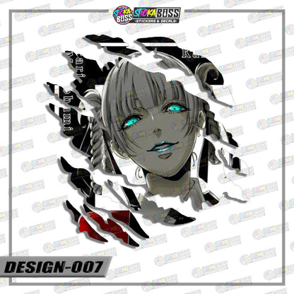 KAKEGURUI | ANIME SCRATCH STICKER【VINYL PRINTED】( LAMINATED / WATERPROOF )【Stickaboss】