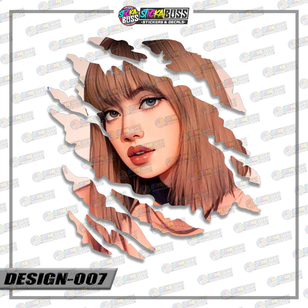 BLACKPINK PART 2 | ANIME SCRATCH STICKER【VINYL PRINTED】( LAMINATED / WATERPROOF )【Stickaboss】