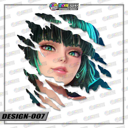 ONE PUNCH  MAN | ANIME SCRATCH STICKER【VINYL PRINTED】( LAMINATED / WATERPROOF )【Stickaboss】