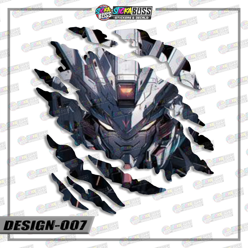 GUNDAM PART 1 | ANIME SCRATCH STICKER【VINYL PRINTED】( LAMINATED / WATERPROOF )【Stickaboss】