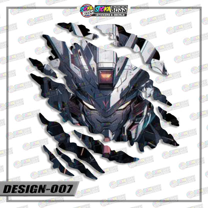 GUNDAM PART 1 | ANIME SCRATCH STICKER【VINYL PRINTED】( LAMINATED / WATERPROOF )【Stickaboss】