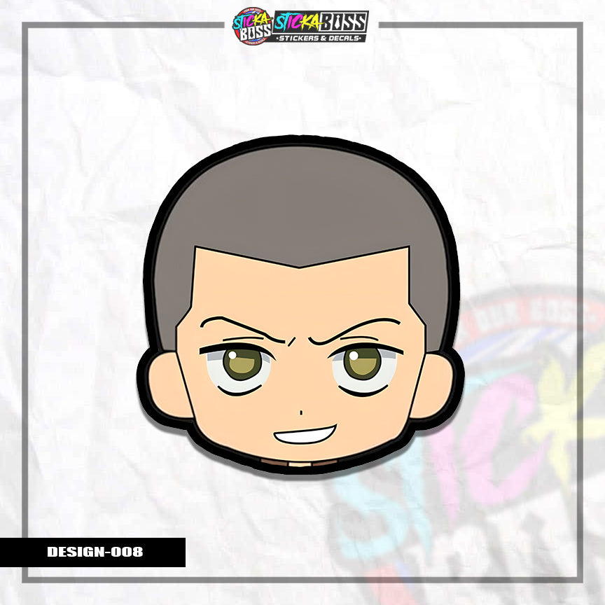 ATTACK ON TITAN| ANIME STICKER HEADS ( ANIME VINYL STICKER DECALS )【Stickaboss】 (Copy)