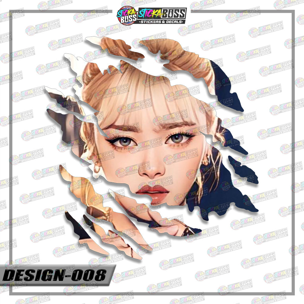 TWICE PART 2 | ANIME SCRATCH STICKER【VINYL PRINTED】( LAMINATED / WATERPROOF )【Stickaboss】