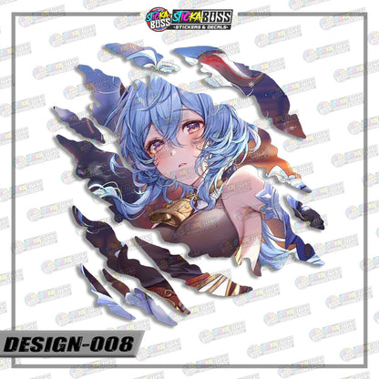 GENSHIN IMPACT | ANIME SCRATCH STICKER【VINYL PRINTED】( LAMINATED / WATERPROOF )【Stickaboss】