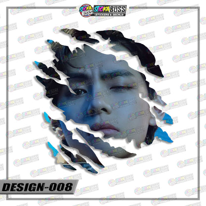 BTS | ANIME SCRATCH STICKER【VINYL PRINTED】( LAMINATED / WATERPROOF )【Stickaboss】 (Copy)