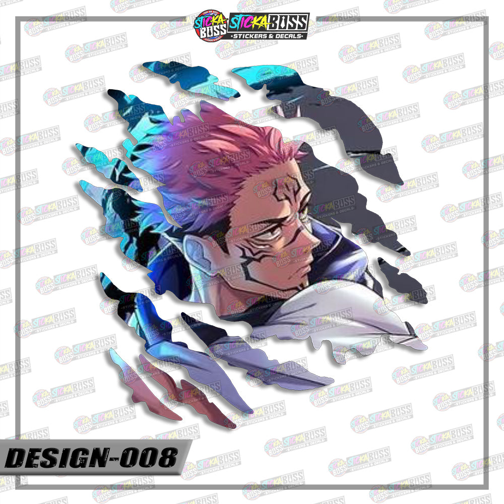 JUJUTSU KAISEN PART 1 | ANIME SCRATCH STICKER【VINYL PRINTED】( LAMINATED / WATERPROOF )【Stickaboss】