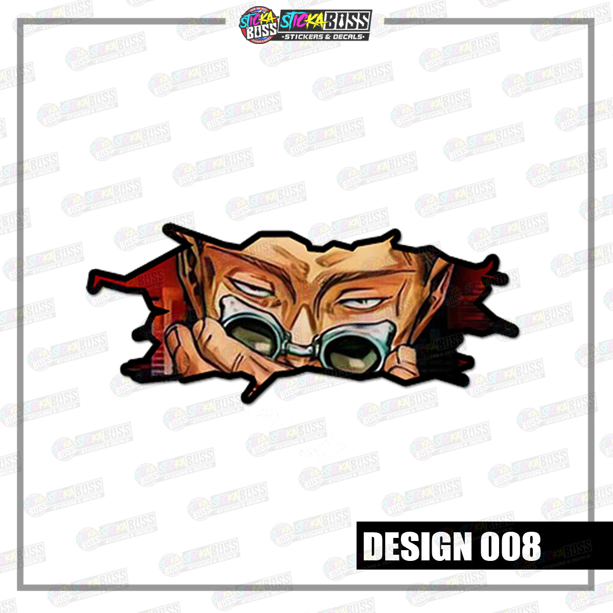JUJUTSU KAISEN | CRACK PEEKERS  ( ANIME VINYL STICKER DECALS )【Stickaboss】