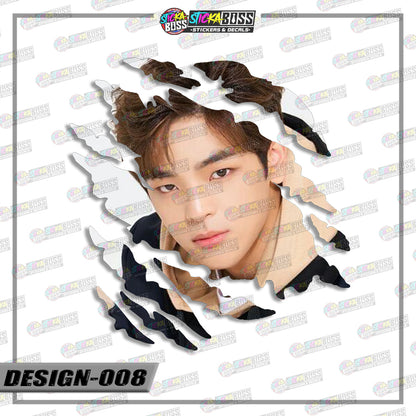 STRAYKIDS | ANIME SCRATCH STICKER【VINYL PRINTED】( LAMINATED / WATERPROOF )【Stickaboss】