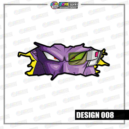 DRAGON BALL | CRACK PEEKERS  ( ANIME VINYL STICKER DECALS )【Stickaboss】