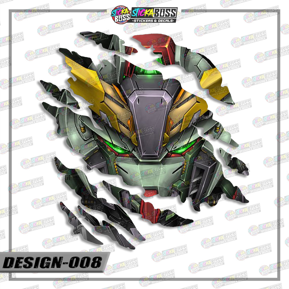 GUNDAM PART 1 | ANIME SCRATCH STICKER【VINYL PRINTED】( LAMINATED / WATERPROOF )【Stickaboss】