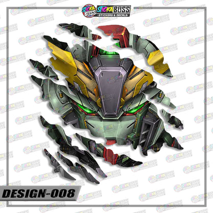 GUNDAM PART 1 | ANIME SCRATCH STICKER【VINYL PRINTED】( LAMINATED / WATERPROOF )【Stickaboss】