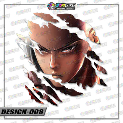 ONE PUNCH  MAN | ANIME SCRATCH STICKER【VINYL PRINTED】( LAMINATED / WATERPROOF )【Stickaboss】