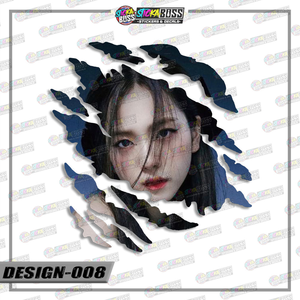 BLACKPINK | SCRATCH STICKER【VINYL PRINTED】( LAMINATED / WATERPROOF )