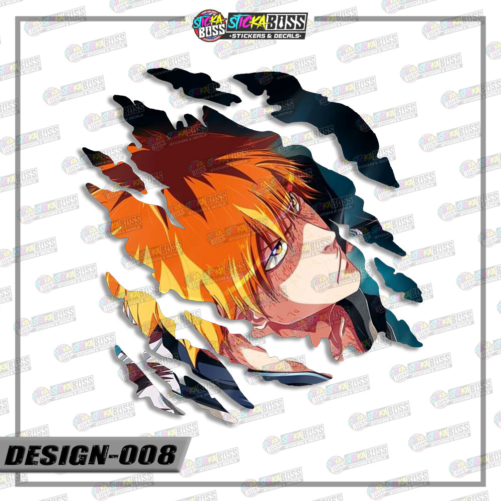 BLEACH | ANIME SCRATCH STICKER【VINYL PRINTED】( LAMINATED / WATERPROOF )【Stickaboss】