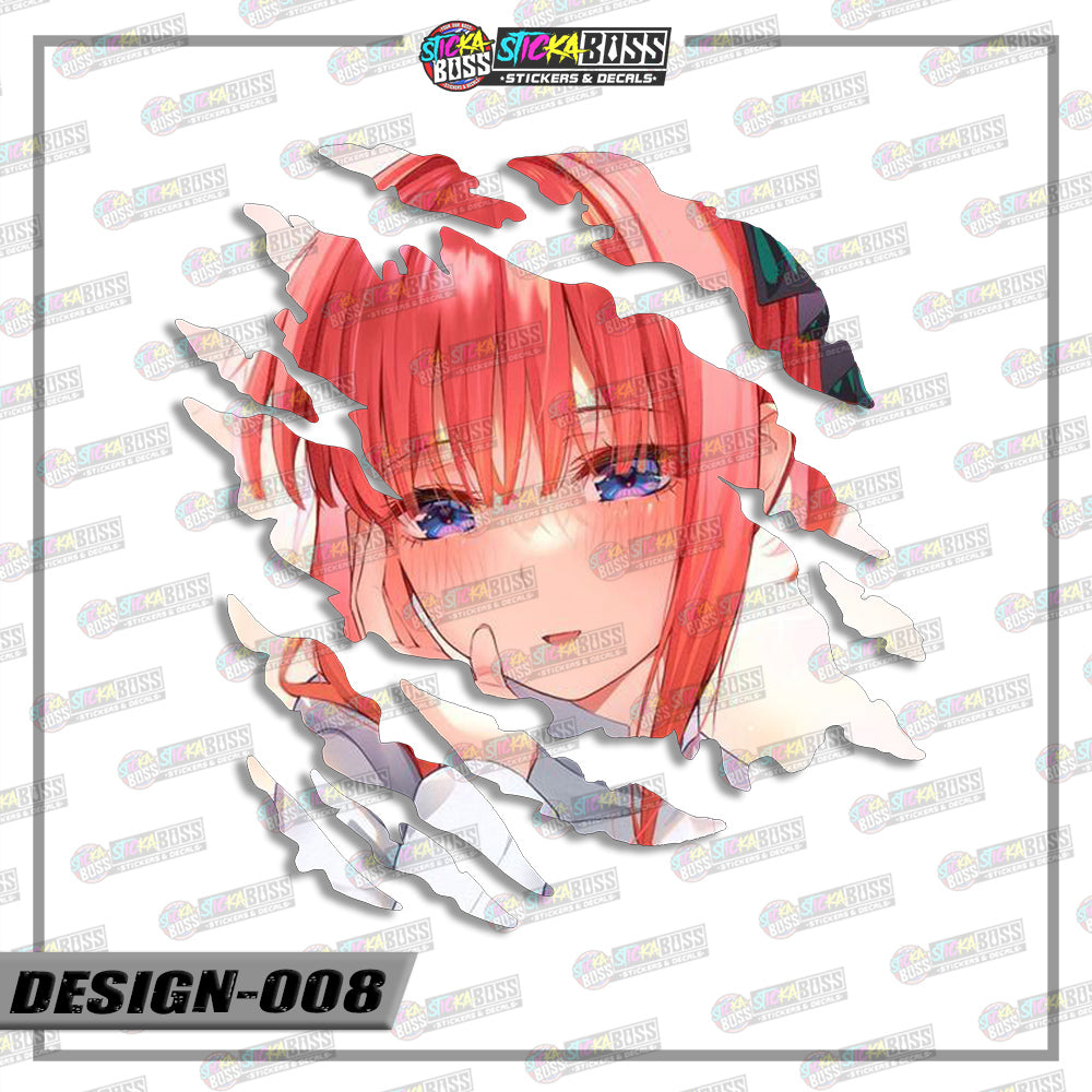 THE QUINTESSENTIAL QUINTUPLETS| ANIME SCRATCH STICKER【VINYL PRINTED】( LAMINATED / WATERPROOF )【Stick