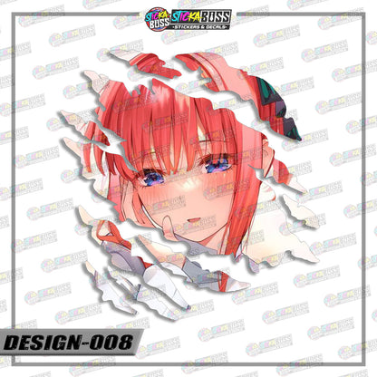 THE QUINTESSENTIAL QUINTUPLETS| ANIME SCRATCH STICKER【VINYL PRINTED】( LAMINATED / WATERPROOF )【Stick