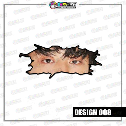 KPOP- EXO | CRACK PEEKERS  ( ANIME VINYL STICKER DECALS )【Stickaboss】