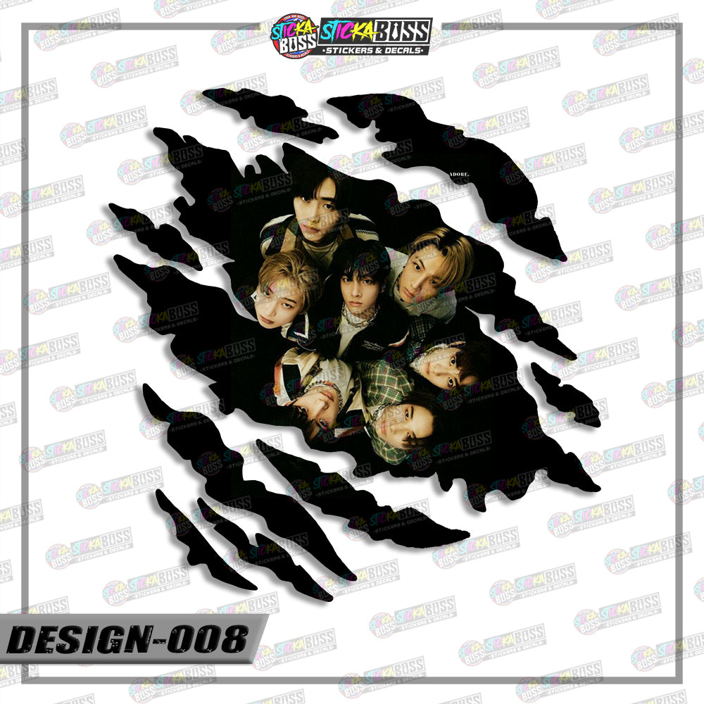 ENHYPEN | SCRATCH STICKER【VINYL PRINTED】( LAMINATED / WATERPROOF )【Stickaboss】