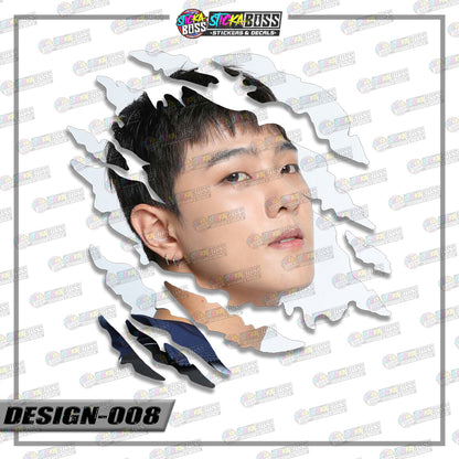 IKON | ANIME SCRATCH STICKER【VINYL PRINTED】( LAMINATED / WATERPROOF )【Stickaboss】