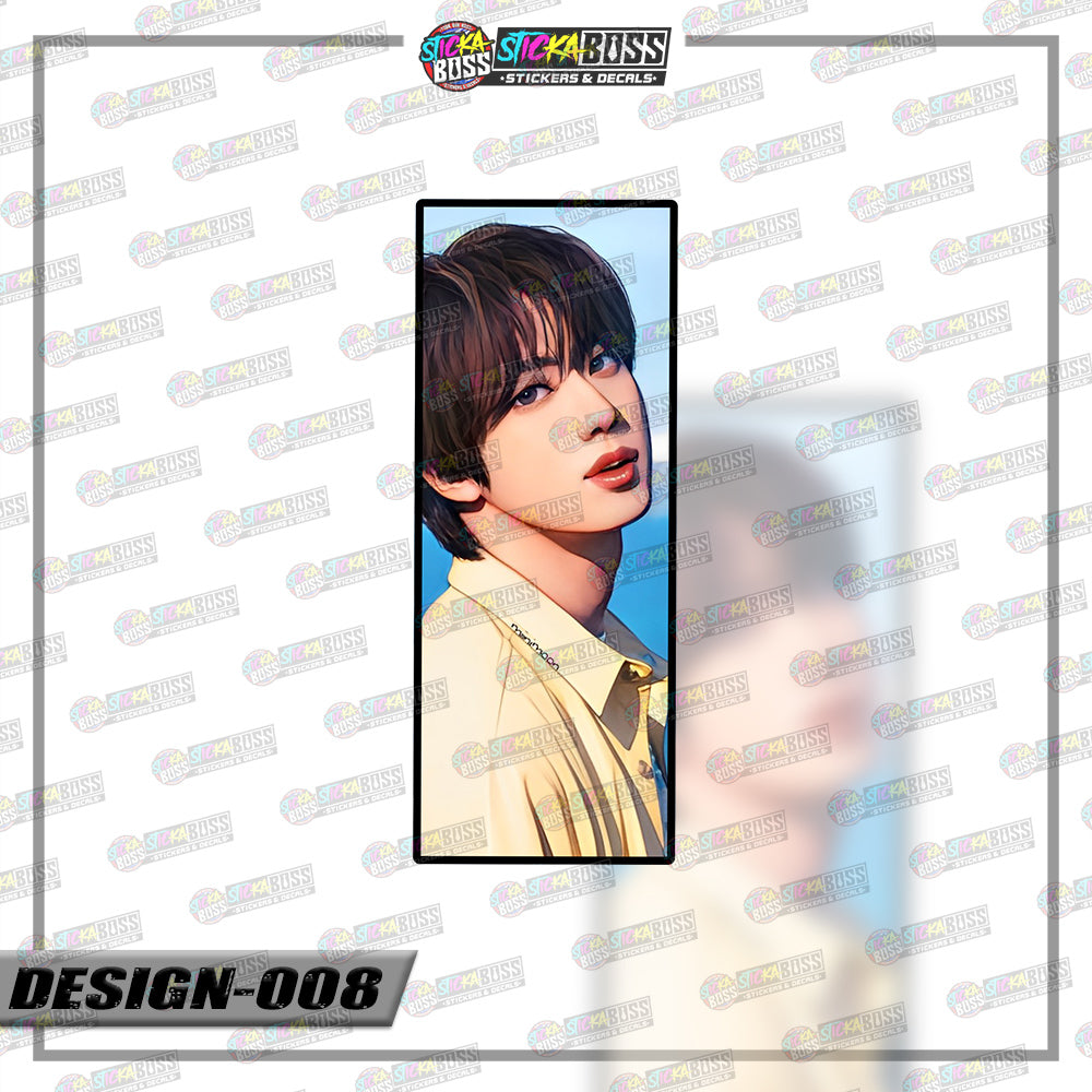 KPOP-BTS | RECTANGLE SIZE  VINYL STICKER 【VINYL PRINTED】( LAMINATED / WATERPROOF )