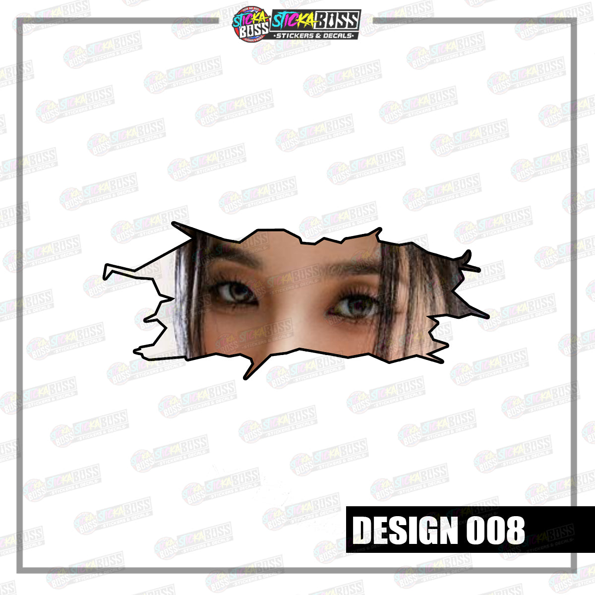 KPOP-GIDLE | CRACK PEEKERS  ( ANIME VINYL STICKER DECALS )【Stickaboss】
