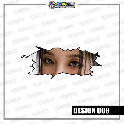 KPOP-GIDLE | CRACK PEEKERS  ( ANIME VINYL STICKER DECALS )【Stickaboss】