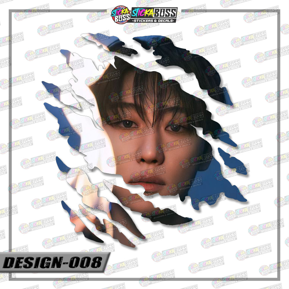 Seventeen | SCRATCH STICKER【VINYL PRINTED】( LAMINATED / WATERPROOF )【Stickaboss】