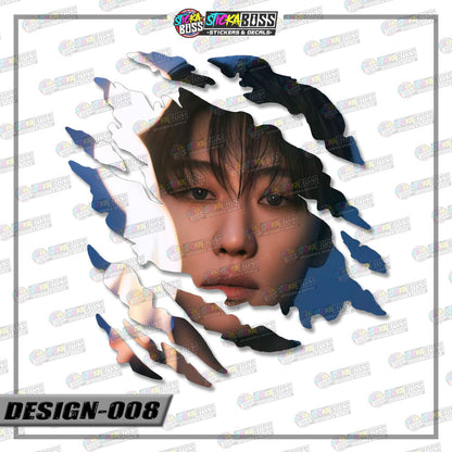 Seventeen | SCRATCH STICKER【VINYL PRINTED】( LAMINATED / WATERPROOF )【Stickaboss】