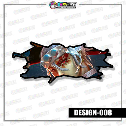 DEMONSLAYER | ANIME SCRATCH STICKER【VINYL PRINTED】( LAMINATED / WATERPROOF )【Stickaboss】