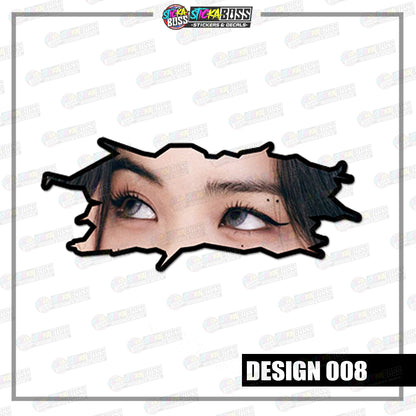KPOP- ITZY| CRACK PEEKERS  ( ANIME VINYL STICKER DECALS )【Stickaboss】