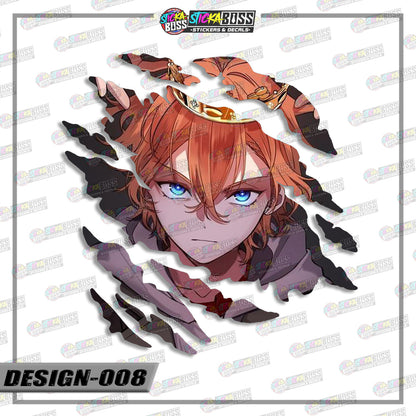 BONGOU STRAY DOGS | ANIME SCRATCH STICKER【VINYL PRINTED】( LAMINATED / WATERPROOF )【Stickaboss】 (Copy)