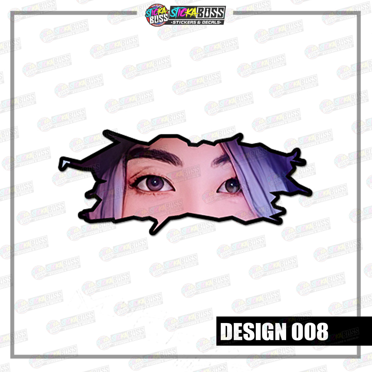 KPOP- BTS| CRACK PEEKERS  ( ANIME VINYL STICKER DECALS )【Stickaboss】