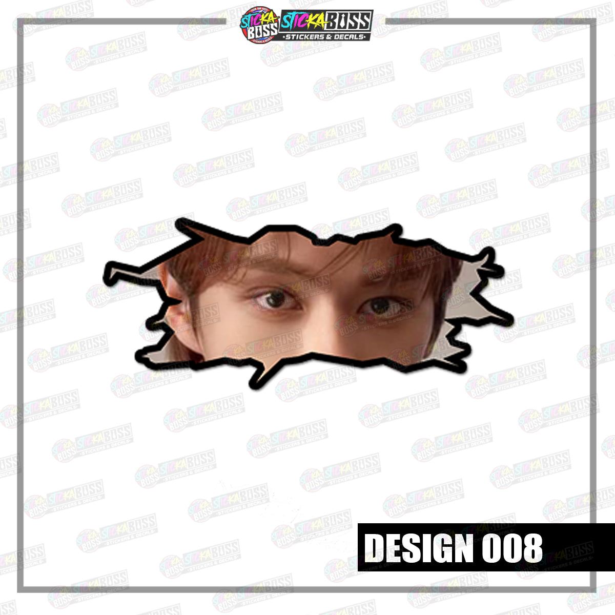 KPOP-SEVENTEEN | CRACK PEEKERS  ( ANIME VINYL STICKER DECALS )【Stickaboss】