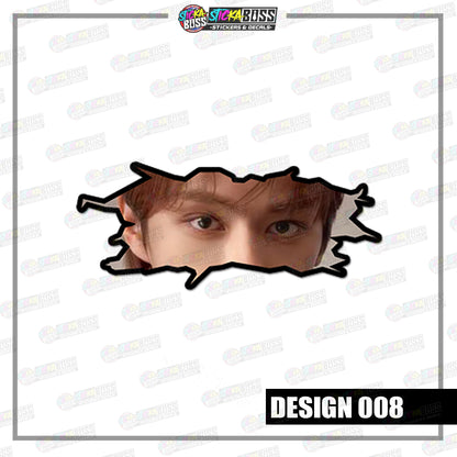 KPOP-SEVENTEEN | CRACK PEEKERS  ( ANIME VINYL STICKER DECALS )【Stickaboss】